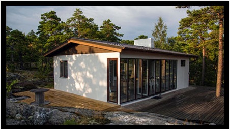 Installation récente - Un habitat de loisirs en pleine nature, Hanko, Finlande 